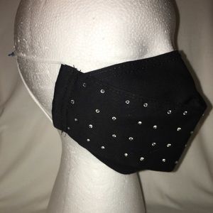 Face mask with Rhinestones